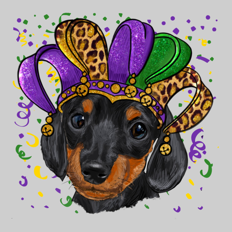 Mardi Gras Hat Dachshund Puppy Premium Sweatshirt by RanaPortraitStore | Teevron