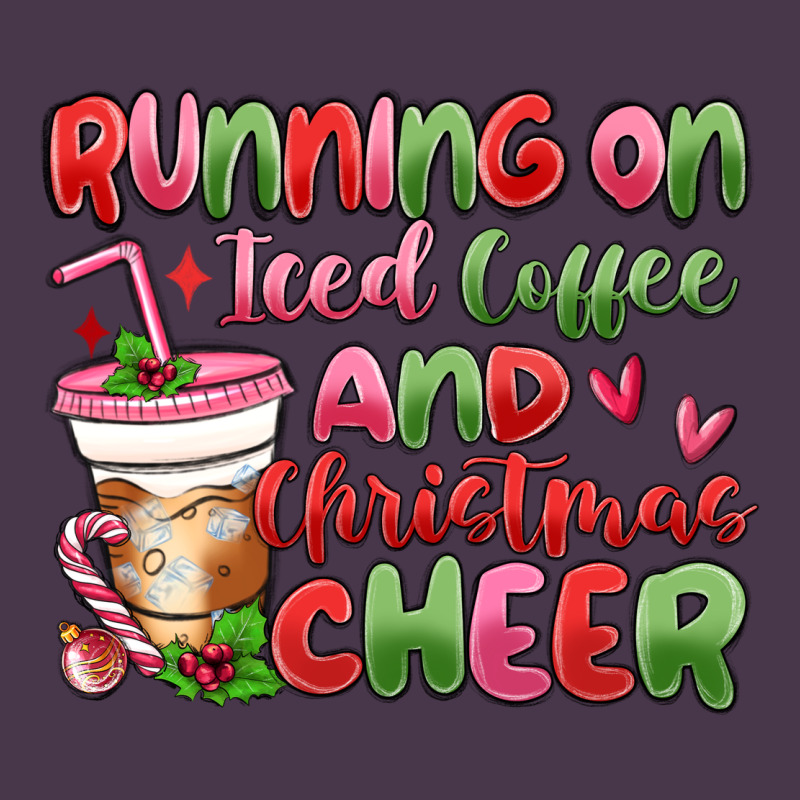Running On Iced Coffee And Christmas Cheer Heavyweight Hoodie by MaliasSmallBusiness | Teevron