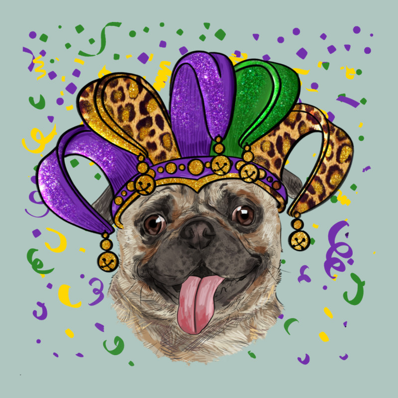 Mardi Gras Hat Pug Premium Sweatshirt by RanaPortraitStore | Teevron