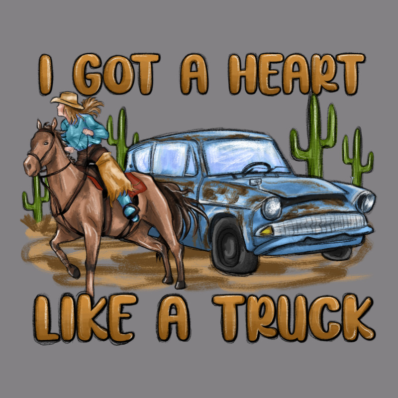 I Got A Heart Like A Truck Heavyweight Hoodie by MaliasSmallBusiness | Teevron