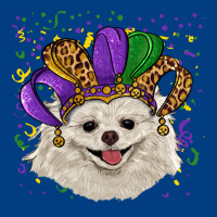 Mardi Gras Hat White Pomeranian Premium Sweatshirt | Teevron