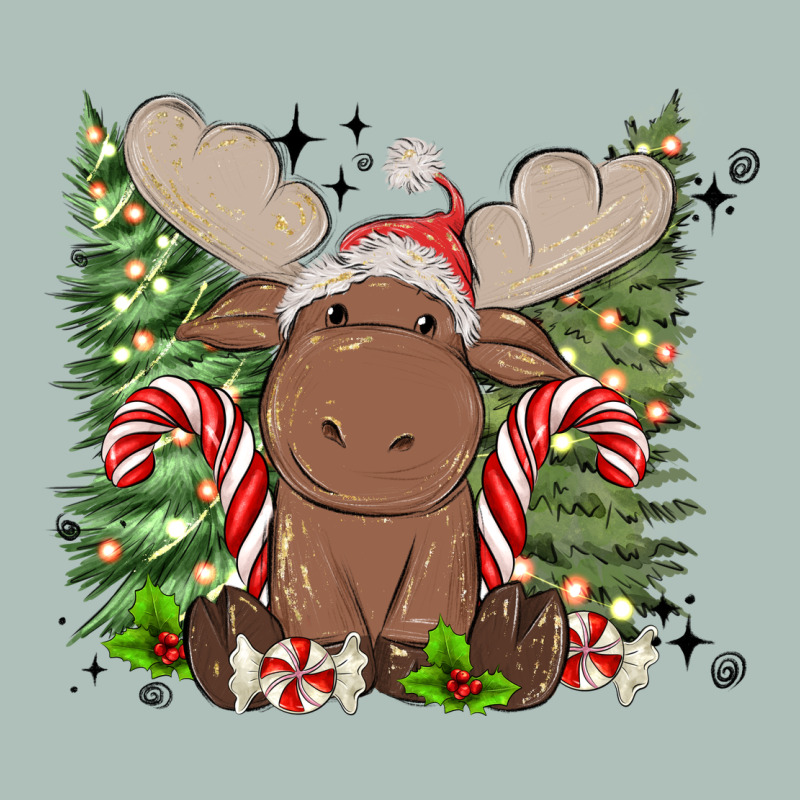 Christmas Reindeer Heavyweight Hoodie by MaliasSmallBusiness | Teevron
