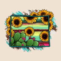 Wyoming Map Sunflower Cactus Serape Urban Heavy Tee | Teevron