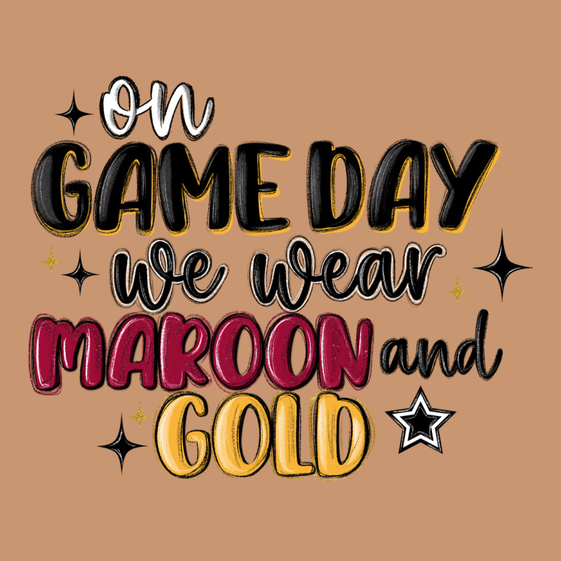 On Game Day We Wear Maroon And Gold Heavyweight Hoodie by MaliasSmallBusiness | Teevron