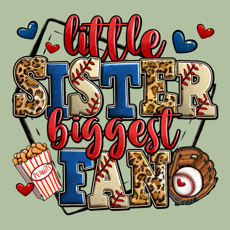 Little Sister Biggest Fan Baseball Urban Hoodie by Jasminsmagicworld | Teevron
