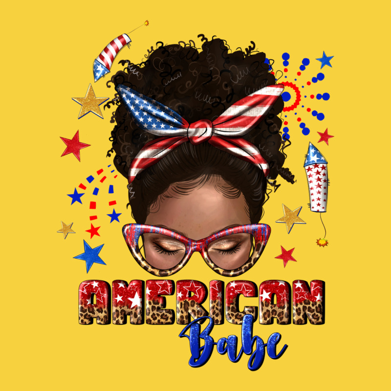 American Babe Afro Messy Bun Premium Sweatshirt by texasbilliewilder | Teevron