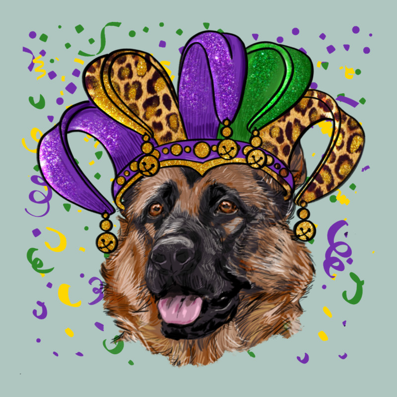 Mardi Gras Hat German Shepherd Premium Sweatshirt by RanaPortraitStore | Teevron