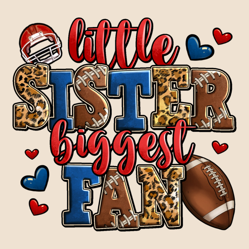 Little Sister Biggest Fan American Football Urban Hoodie by Jasminsmagicworld | Teevron