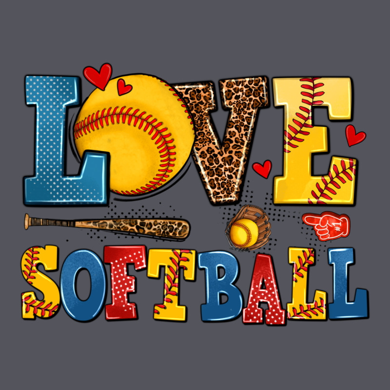Love Softball Vintage Hoodie by AdoDesignShop | Teevron