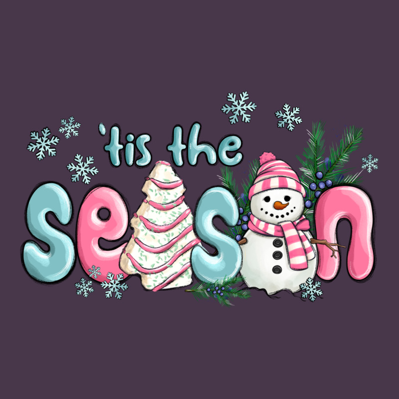 Tis The Season Snowman And Christmas Cake Heavyweight Hoodie by MaliasSmallBusiness | Teevron