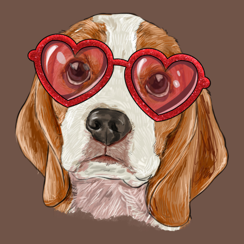 Beagle With Love Glasses Premium Sweatshirt by RanaPortraitStore | Teevron