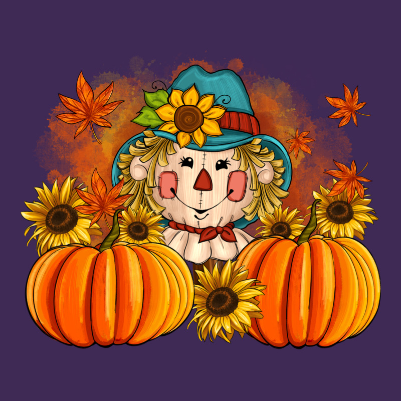 Fall Scarecrow With Pumpkins Premium Hoodie by Artiststas | Teevron