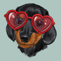 Dachshund With Love Glasses Premium Sweatshirt | Teevron