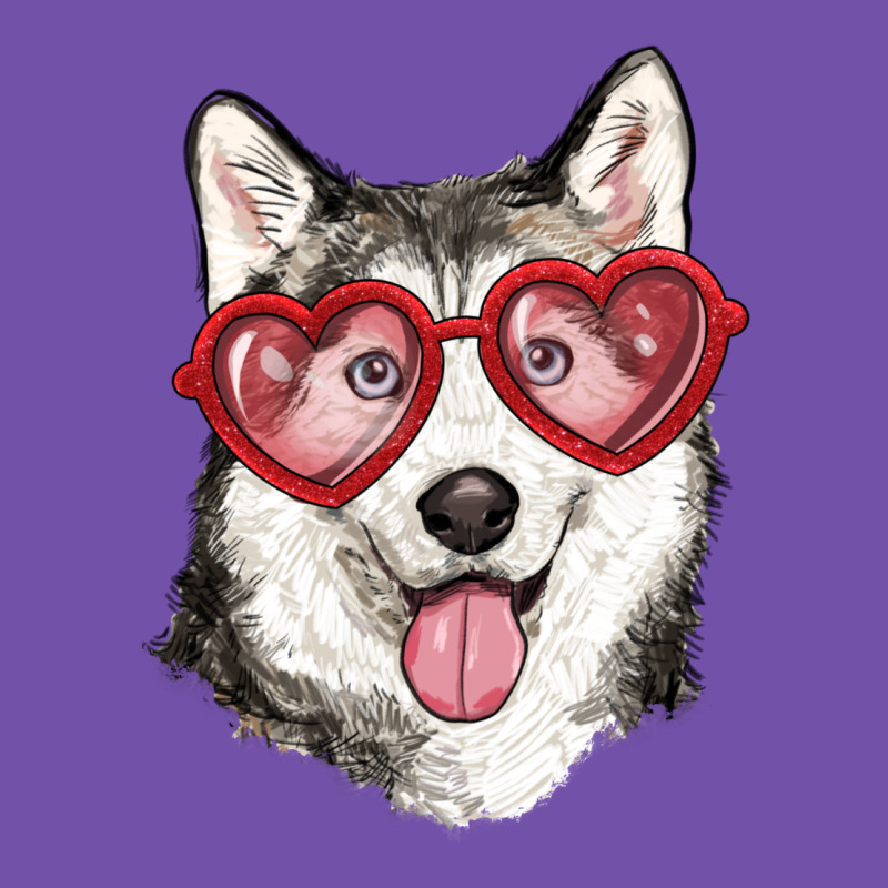 Husky With Love Glasses Premium Sweatshirt by RanaPortraitStore | Teevron