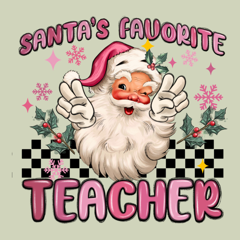 Santa's Favorite Teacher Heavyweight Hoodie by MaliasSmallBusiness | Teevron