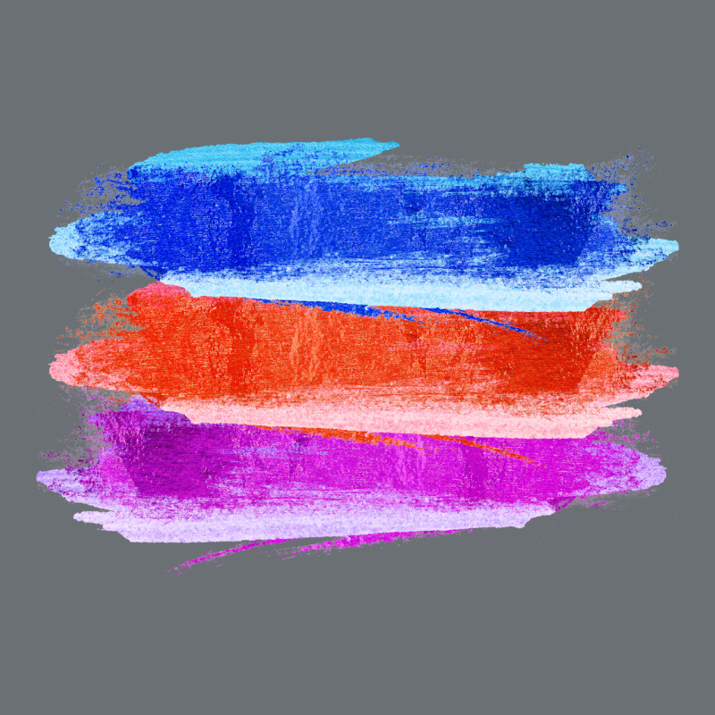 Blue Orange Purple Colored Triple Brush Strokes Premium Hoodie by Bettercallsaul | Teevron