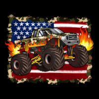 American Flag Monster Truck Urban Hoodie | Teevron