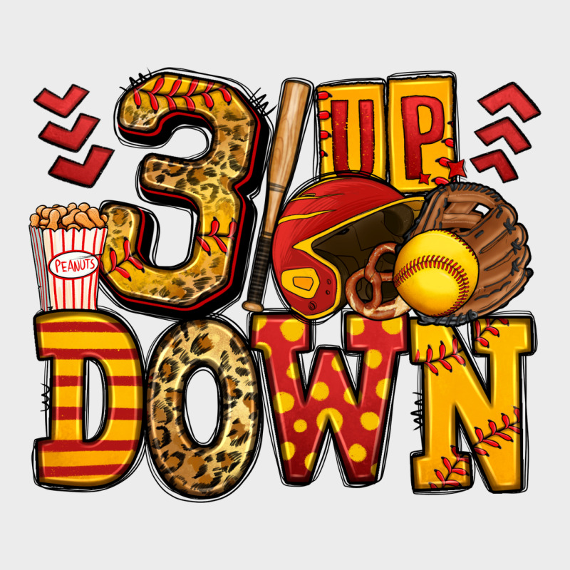 Three Up Three Down Softball Urban Hoodie by Jasminsmagicworld | Teevron