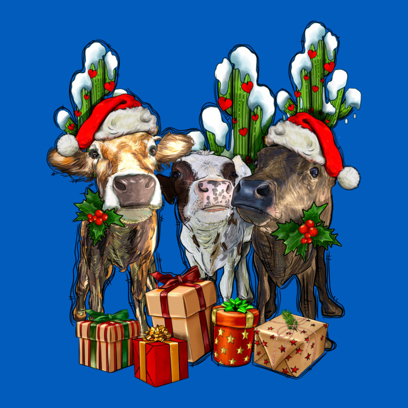 Western Christmas Cows And Cactuses Urban Hoodie by AdoDesignShop | Teevron