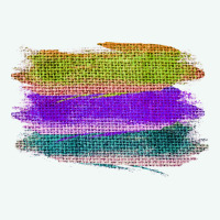 Green Purple Cyan Colored Triple Brush Strokes Premium Hoodie | Teevron
