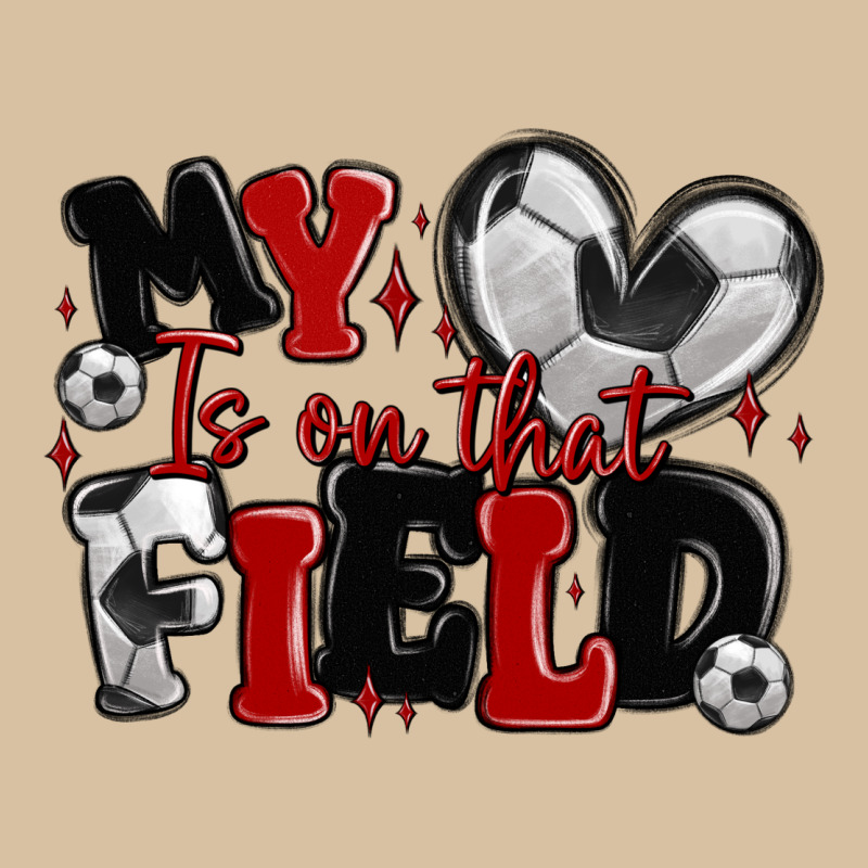 My Heart Is On That Field Soccer Heavyweight Hoodie by MaliasSmallBusiness | Teevron