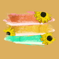 Colored Triple Sunflower Brush Strokes Premium Hoodie | Teevron