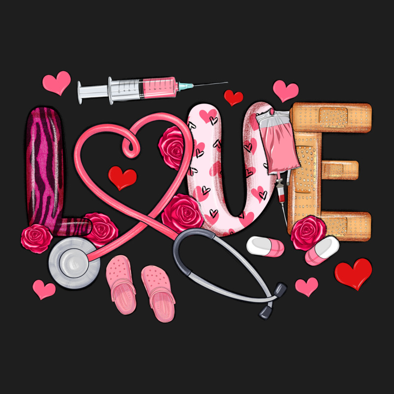 Love Nurse Valentines Day Heavyweight Hoodie by MaliasSmallBusiness | Teevron