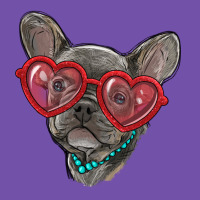 French Bulldog With Love Glasses Premium Sweatshirt | Teevron
