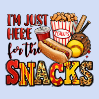 I'm Just Here For The Snacks Softball Urban Hoodie | Teevron