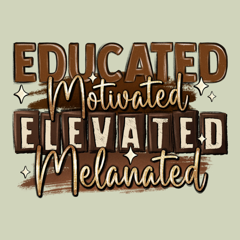 Educated Motivated Elevated Melanated Heavyweight Hoodie by MaliasSmallBusiness | Teevron