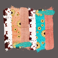 Western Cowhide Sunflower Jute Glitter Farm Life Brush Stroke Premium Hoodie | Teevron