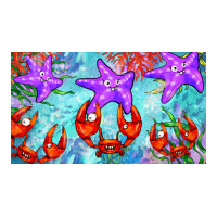 crab and starfish  cup | Teevron