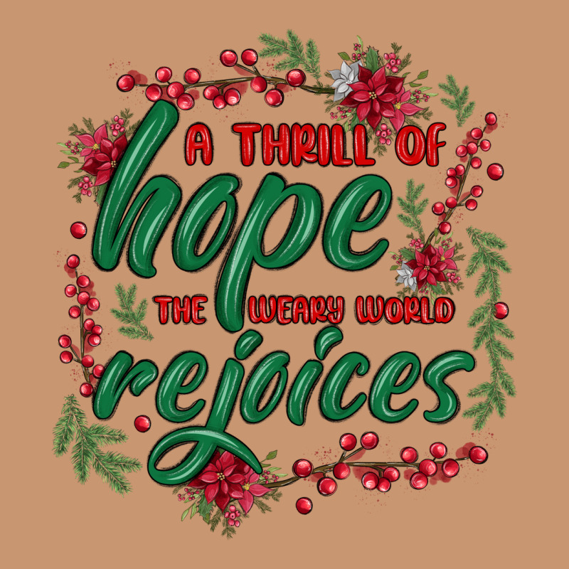 A Thrill Of Hope The Weary World Rejoices Heavyweight Hoodie by MaliasSmallBusiness | Teevron