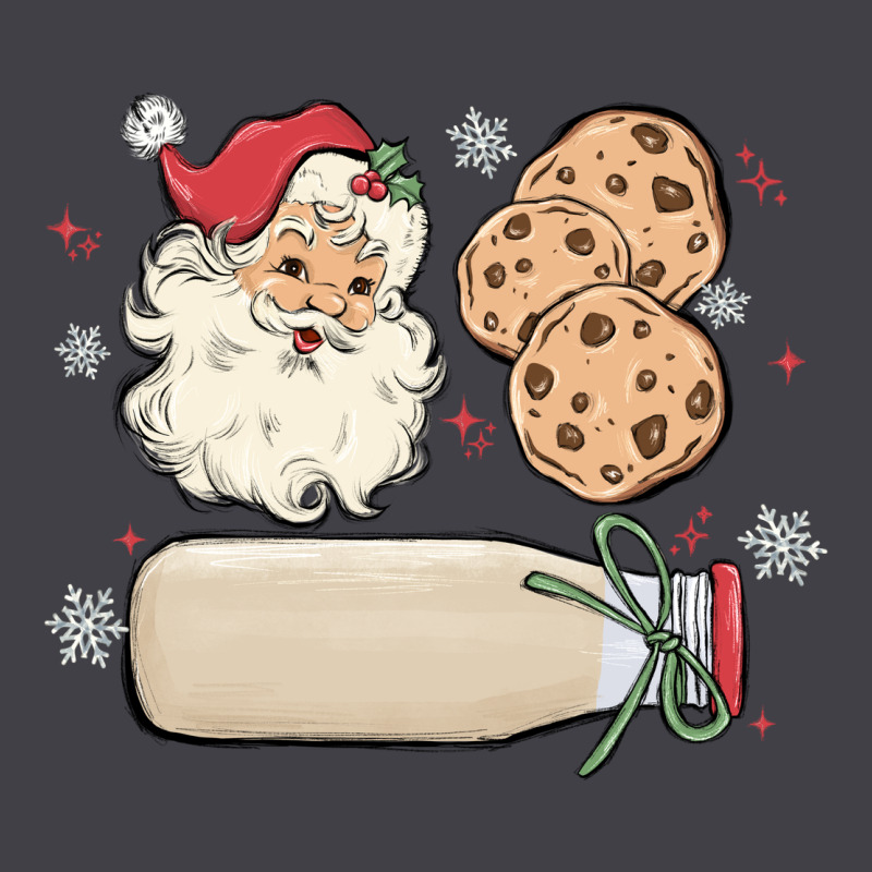 Custom Milk And Cookies With Santa Heavyweight Hoodie by MaliasSmallBusiness | Teevron