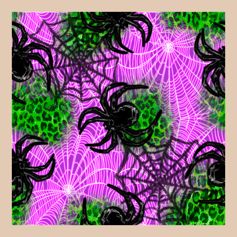 Halloween Spider Green Leopard Seamless Pattern Urban Hoodie by BundleAndBundleShop | Teevron