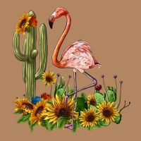 Flamingo With Cactus And Sunflowers Long Sleeve Tee | Teevron