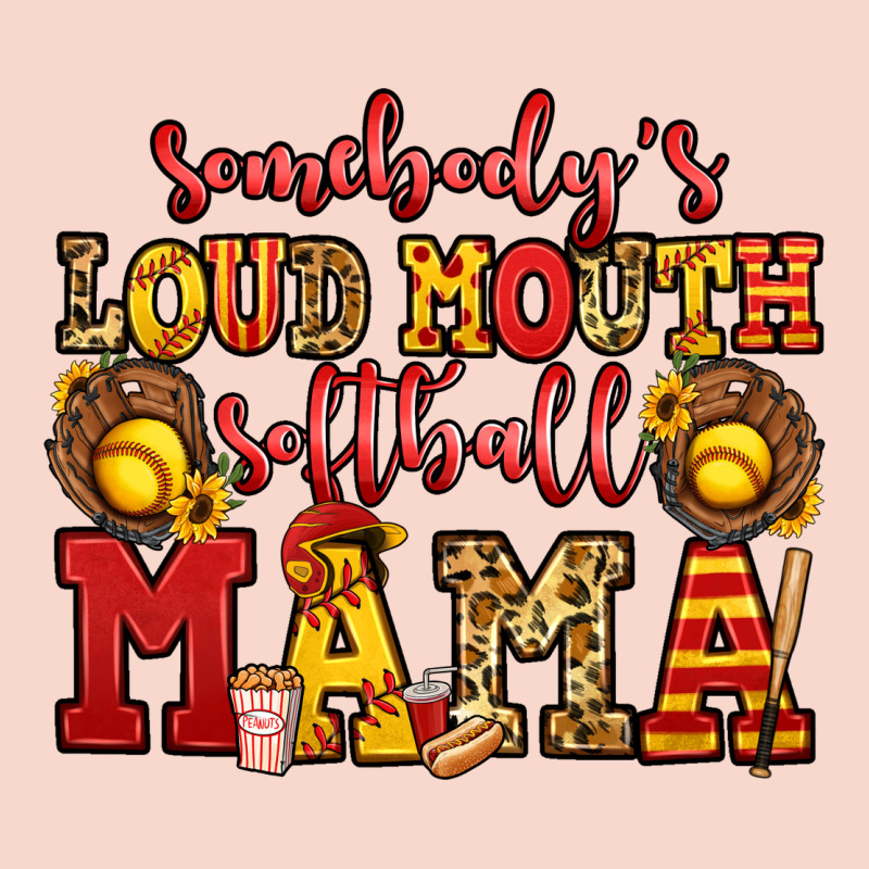 Somebody's Loud Mouth Softball Mama Urban Hoodie by Jasminsmagicworld | Teevron