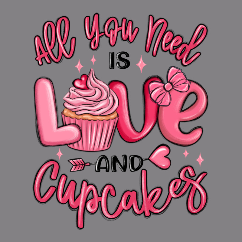 All You Need Is Love And Cupcakes Valentines Day Heavyweight Hoodie by MaliasSmallBusiness | Teevron