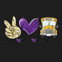 Peace Love Bus Driver Heavyweight Hoodie | Teevron