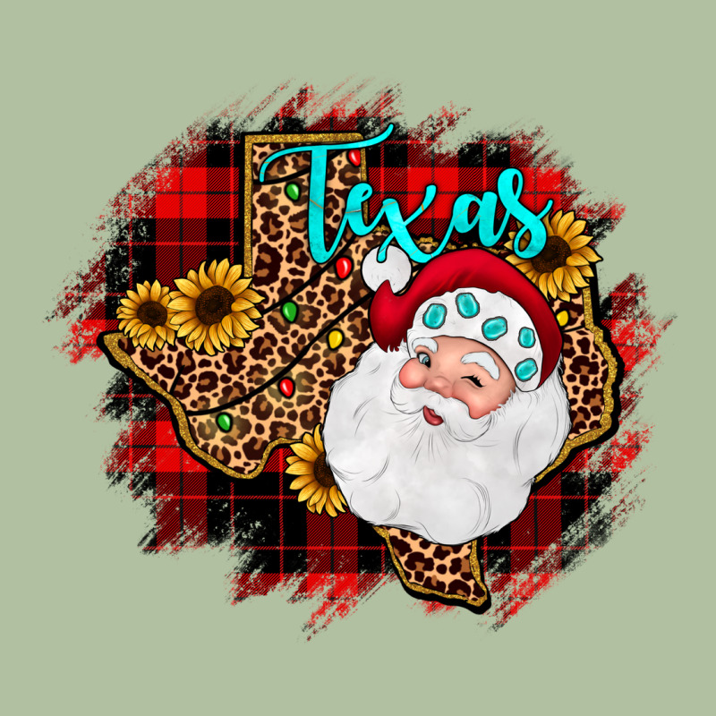 Texas Santa Wood Slice Ornament Urban Hoodie by JahusDesignShop | Teevron