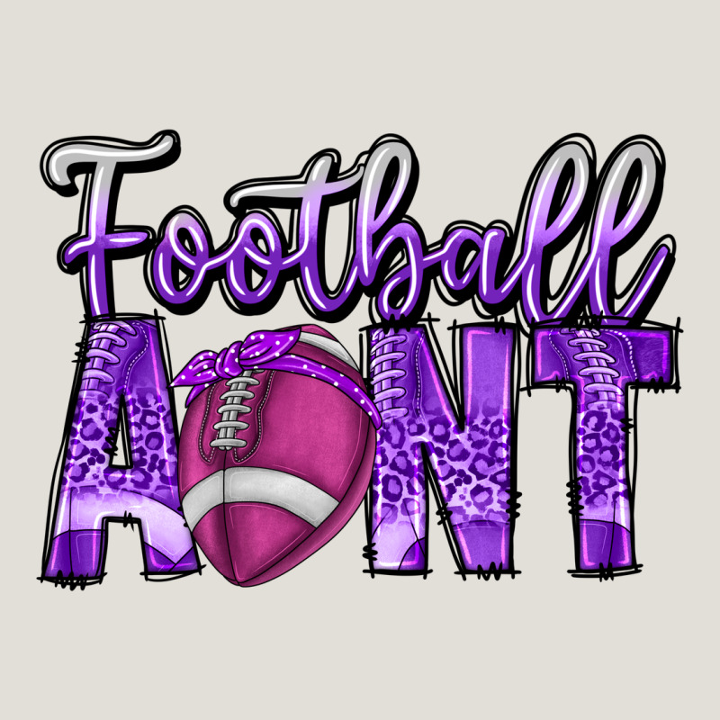 Football Aunt Heavy Core Tee by CowhideDigitalArt | Teevron