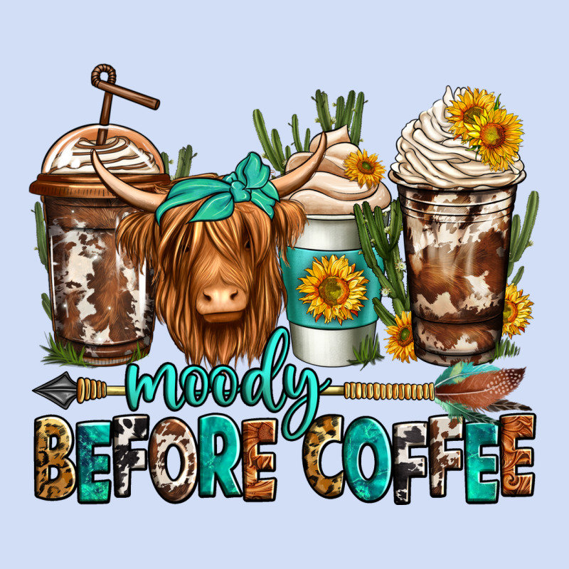 Moody Before Coffee Longhaired Cow Coffee Urban Hoodie by Jasminsmagicworld | Teevron