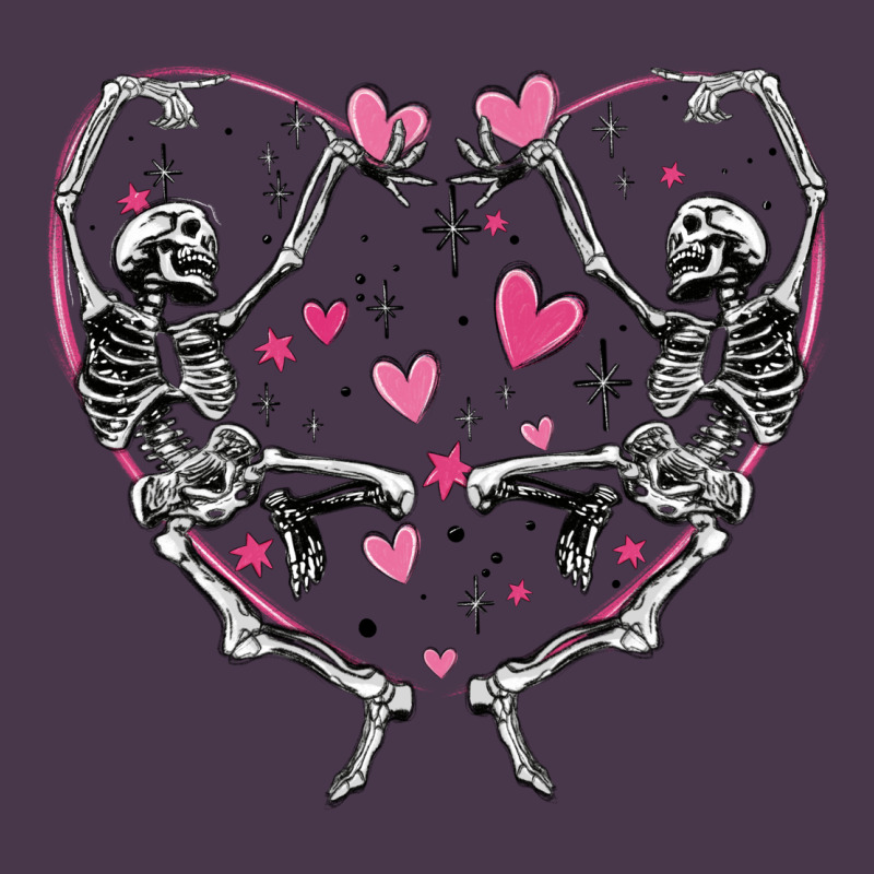 Valentines Day Skeleton Heavyweight Hoodie by MaliasSmallBusiness | Teevron