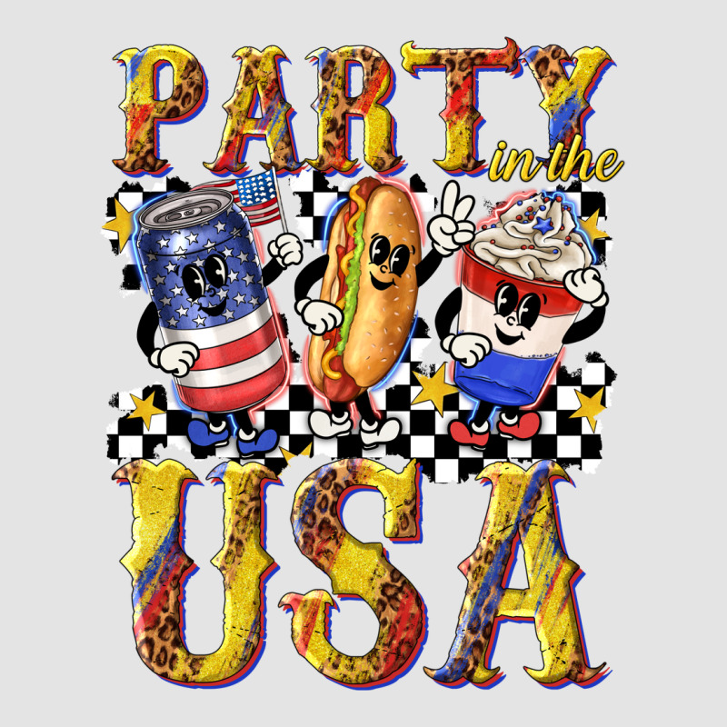 Party In The Usa With Leopard Premium Sweatshirt by texasbilliewilder | Teevron