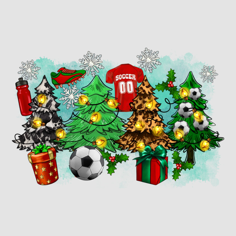 Christmas Trees With Soccer Premium Sweatshirt by Zillion Design Studio | Teevron