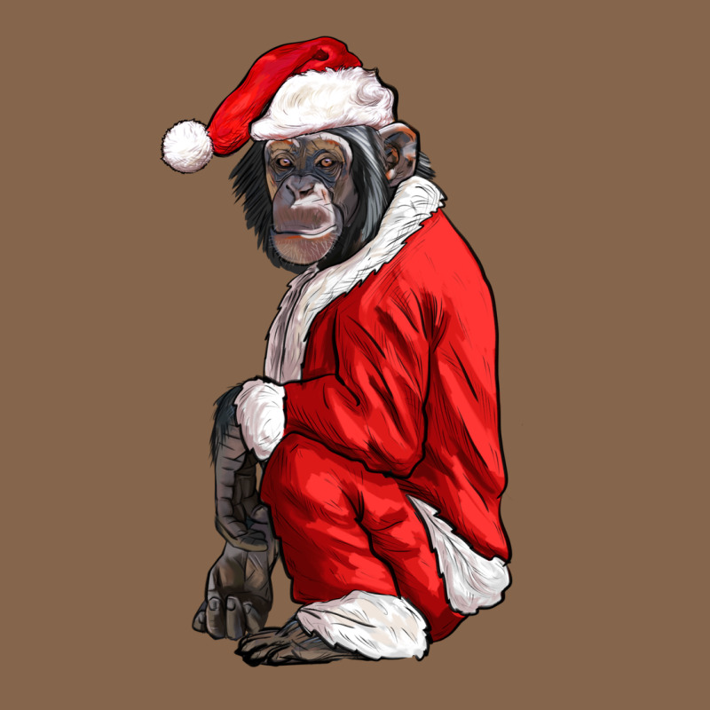 Chimpanzee With Santa Clothes Premium Tee by LillyAllenDesigns | Teevron