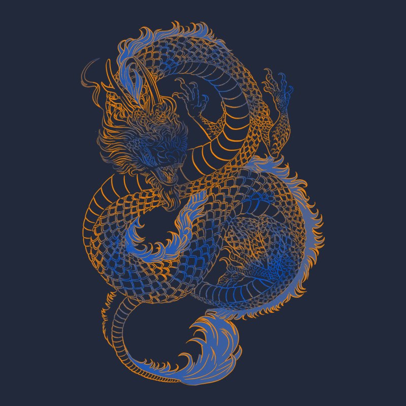 Blue And Orange Dragon Premium Sweatshirt by RanaPortraitStore | Teevron