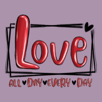 Love All Day Every Day Hearts Heavyweight Hoodie | Teevron