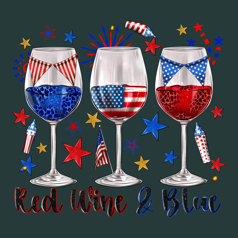 Red Wine And Blue Wine Glasses Premium Sweatshirt by texasbilliewilder | Teevron