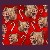 Yorkshire Pig And Candy Cane Premium Tee | Teevron